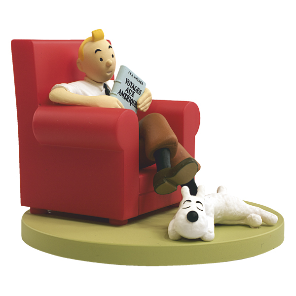 Tintin fauteuil rouge